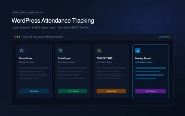 How WordPress attendance tracking actually works for 1,000+ students