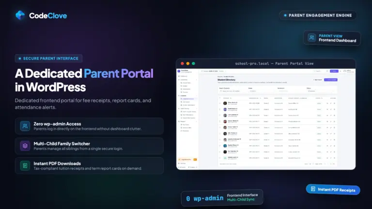 building a parent portal in wordpress that parents will use