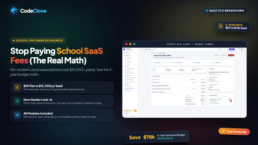 why you should stop paying school saas fees in 2026