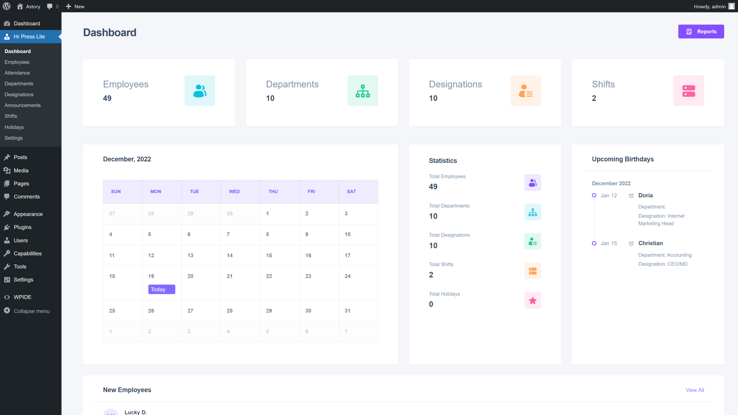 Dashboard Overview