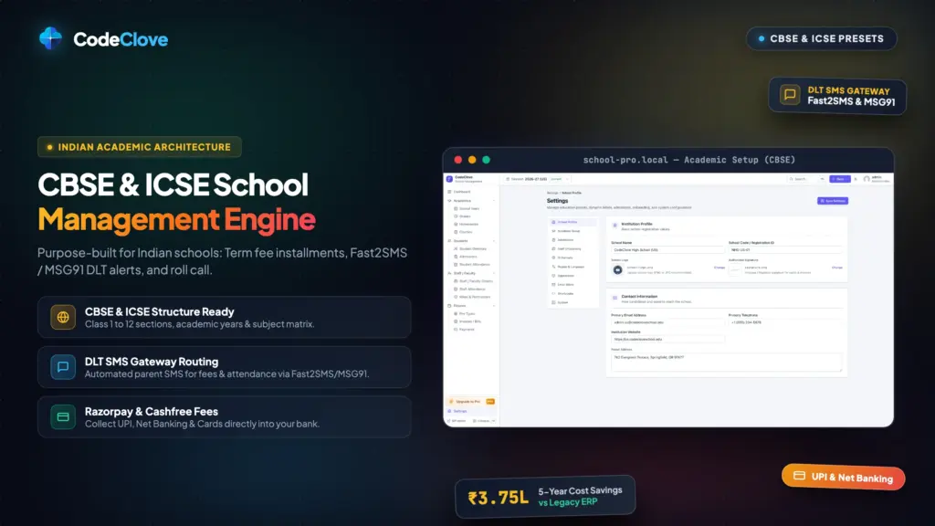 wordpress school management for indian cbse and icse schools